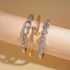 18K real gold electroplated zircon hammer snake bone chain bracelet personalized bracelet