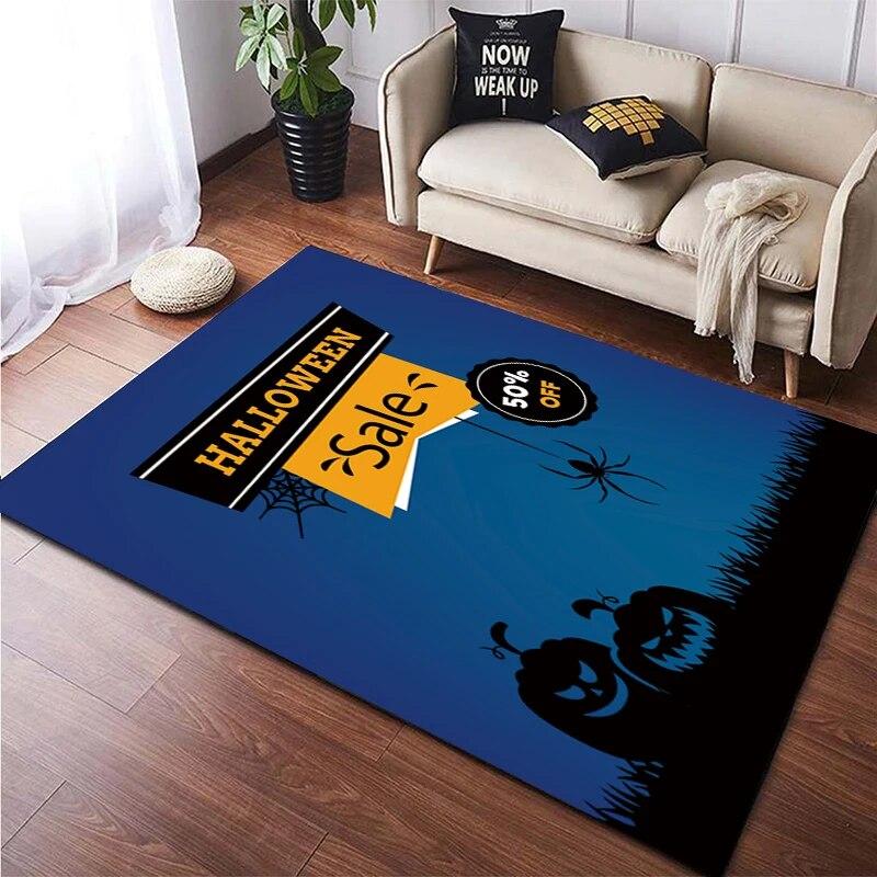 Halloween New Year Gift HD Printing Area Carpet, Living Room Sofa Decorative Carpet, Anti-skid Mat, Alfombras Direct Shipment
