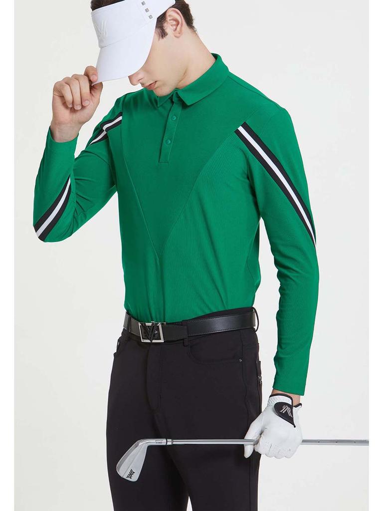 NEVERMINDALL Arte Pointed Sleeve Polo Shirt_Nm05Wts764Gn