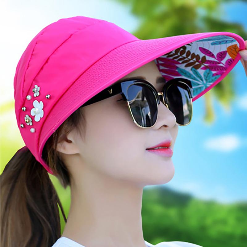 Golf-Sonnenkappe, Sommerhut für draußen, Freizeithut für Damen, LSF 50+, UV-Schutz, breite Krempe, Strand-Sonnenblende, verstellbarer Hut, lässige Baseballkappe
