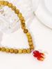 Charm Colorful Fish Pendant Necklace Glass Beads Necklace Cute Marine Animal Jewelry Gift