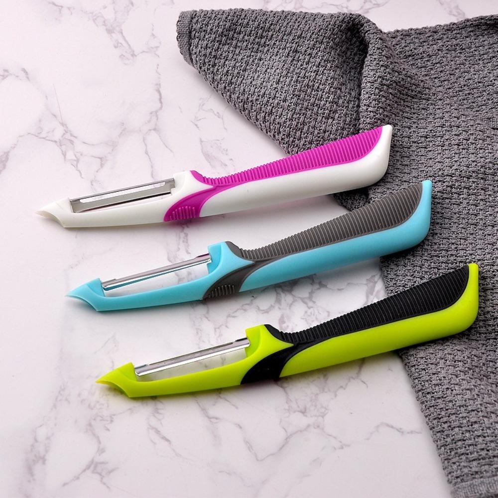 New Anti Slip Handle Peeler Cutter Melon Potato Fruit Peeling Knife Stainless Steel Kitchen Vegetable Peeling Tools Accessories