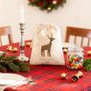 Personalized 4Pcs Christmas Gift Bag Kids Reindeer Goodie Bag New Year Drawstring Bags Christmas Holiday Party Favors Advent