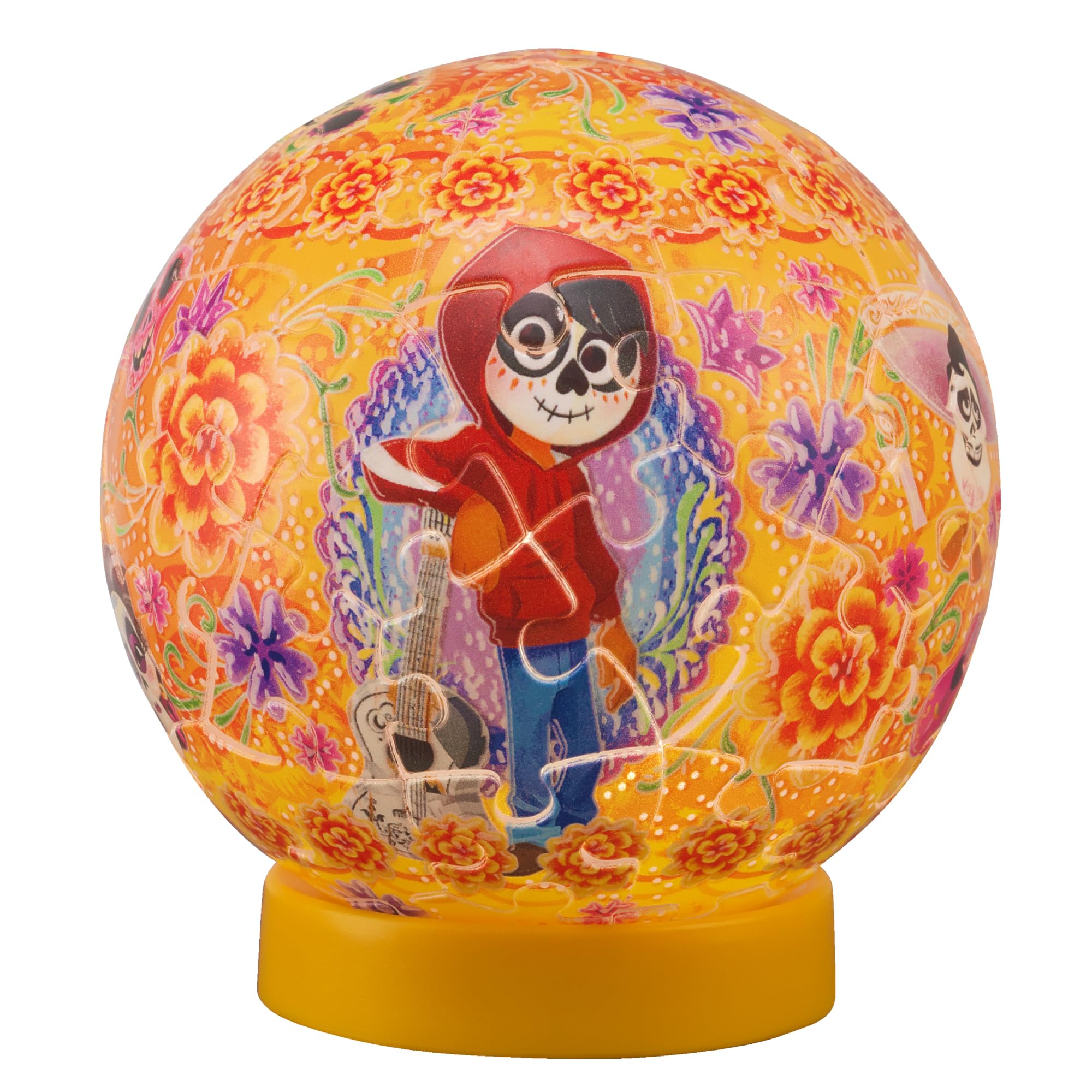 

Yanoman 3D Spherical Puzzle Lumi Orb Disney Twinkle Includes a piece request rechargeable LED charging and instruction manual 61-Piece Magic/Coco
