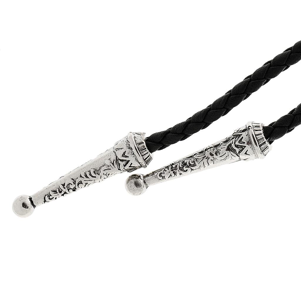 Skeleton Head Personality Bolo Tie Stickpin Shirt Tie Mens Fashion Western Bolo Tie Collar Rope Fashion Tribe Ornaments