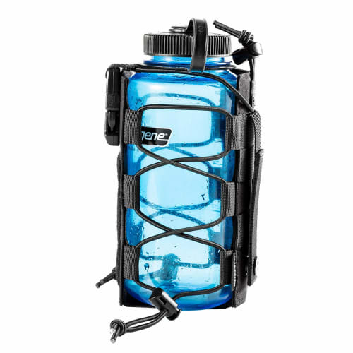 OneTigris Water Bottle Cover, 300ml - 1L, Adjustable Size, Foldable, MOLLE Compatible, Handy Water Bottle Holder for Camping, Hiking, Biking, and Fish