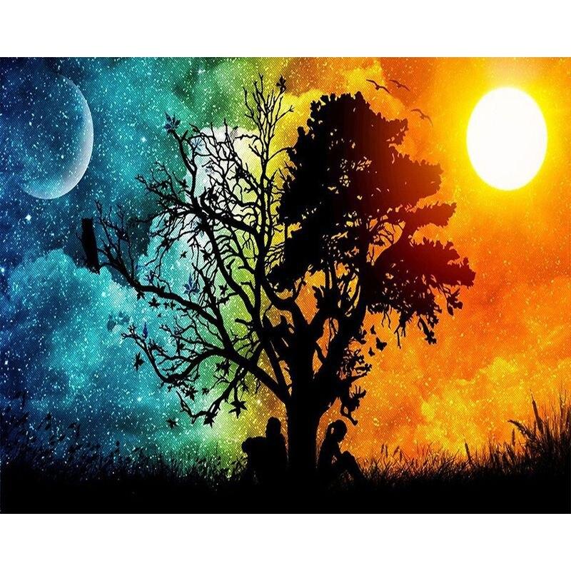 Full Drill Diamond Embroidery Mountains And Rivers Scenery Craft Kit 5d Diamond Mosaic Landscape Needlework Home Deco