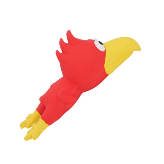 Jouet Chien Poulet à Grande Tête Jouet à Mâcher en Latex pour Mâcheurs Agressifs Siffleur Résistant aux Morsures Amusant Interactif pour Chiens Moyens et Grands