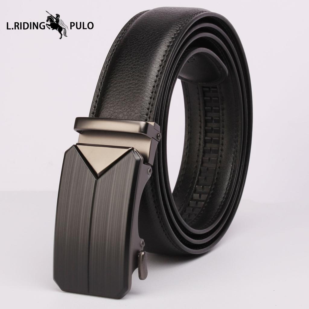 Fashion Business Men's Belt Belt Simple High-end All-match Automatic Buckle Belt Small Suit High-end Trouser Belt