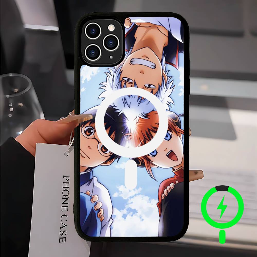 

Смешной аниме GINTAMA Магнитный чехол для телефона Magsafe Для IPhone 17 Air 16 Pro Max 15 14 13 12 11 Защитная крышка iPhone 12 pro