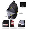 Body Korean Separate Shoulder Oxford Cloth Fuji-cellar 3-Way Bag, Design, Straps, Crossbody/Shoulder Bag, Backpack, (Black)