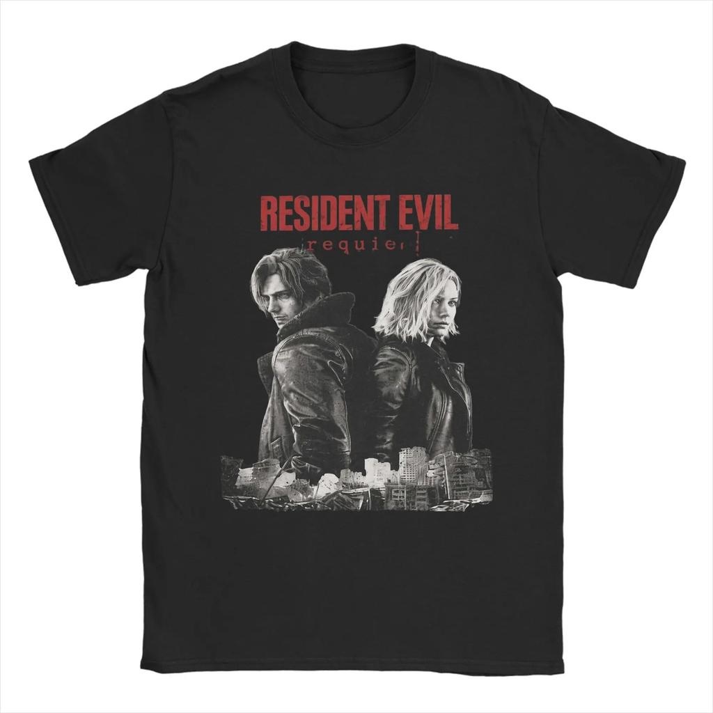 Resident Evil "Requiem" Claire Redfield T-Shirt, Unisex Game Fan Streetwear Tee, 100% Cotton Casual Short Sleeve Top