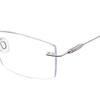 RSINC Rimless frame eyeglass Spectacle Optical Prescription Modern Unisex  Silver Blue For Men & Women Superslim-S30002 51-17-138 (IB-3) M1