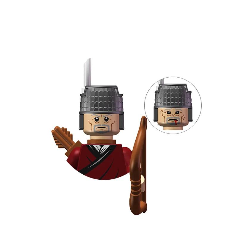 Kids Toys Chinese Ancient Historical Figures Military Soldiers Imperial Guard Military Commanders Model Building Blocks Gifts