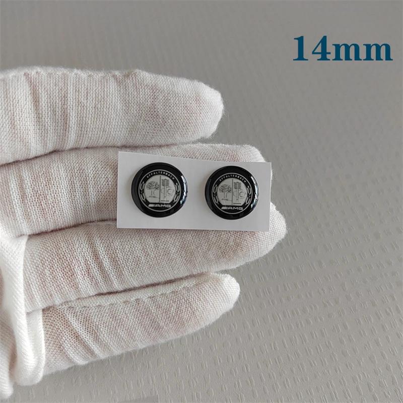 

Car Key Brabus Emblem Auto Control Keychain Sticker Accessories For Mercedes Benz AMG Smart Maybach W204 GLC CLA GLK W205 W203 2Pcs