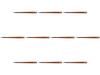 Set of 10 Slim Taniguchi Octagonal Kaiseki Shunkei X X Wooden Setomonohonpo Chopsticks, 22.5cm, (Two Coats) [22.5 0.7 0.7cm] Chopsticks,