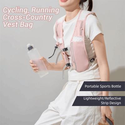 Gilet de course réfléchissant 4L Sacoche d'hydratation étanche Sac à dos pour cyclisme Escalade
