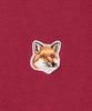 Maison Fox Head Patch Regular Brick Size LW00105KJ0008 Kitsuné Women's T-Shirt, Red, Small, [Used]