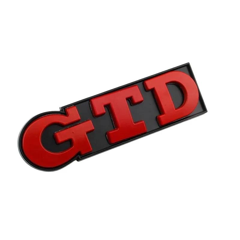 New Car 3D Metal GTD Badge Body Front Grill Trunk Emblem Sticker For Volkswagen VW Golf 3 4 5 6 7 7.5 MK4 MK5 MK6 MK7 GTD C
