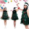 Christmas Skirt Festival Cos Clothing Cake Skirt Sleeveless Xmas Party Cosplay