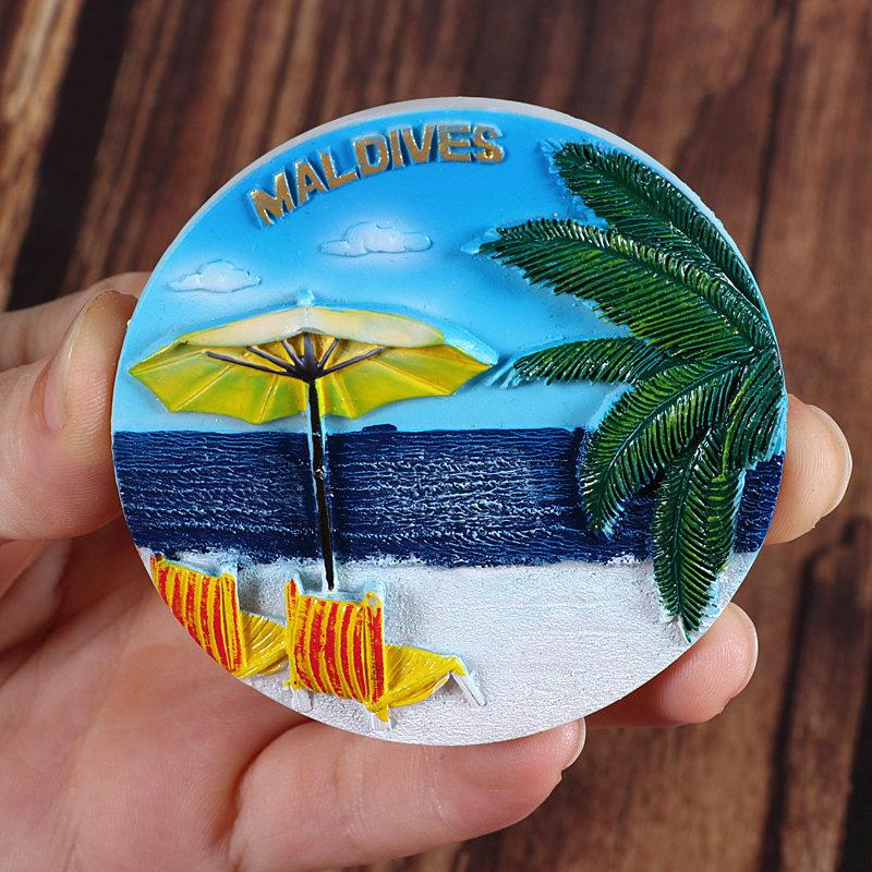 Korea Girl Map Japan Architecture Maldives 3d Fridge Magnet Hawaii Beach America USA Tourism Souvenir Collection Gift Home Decor