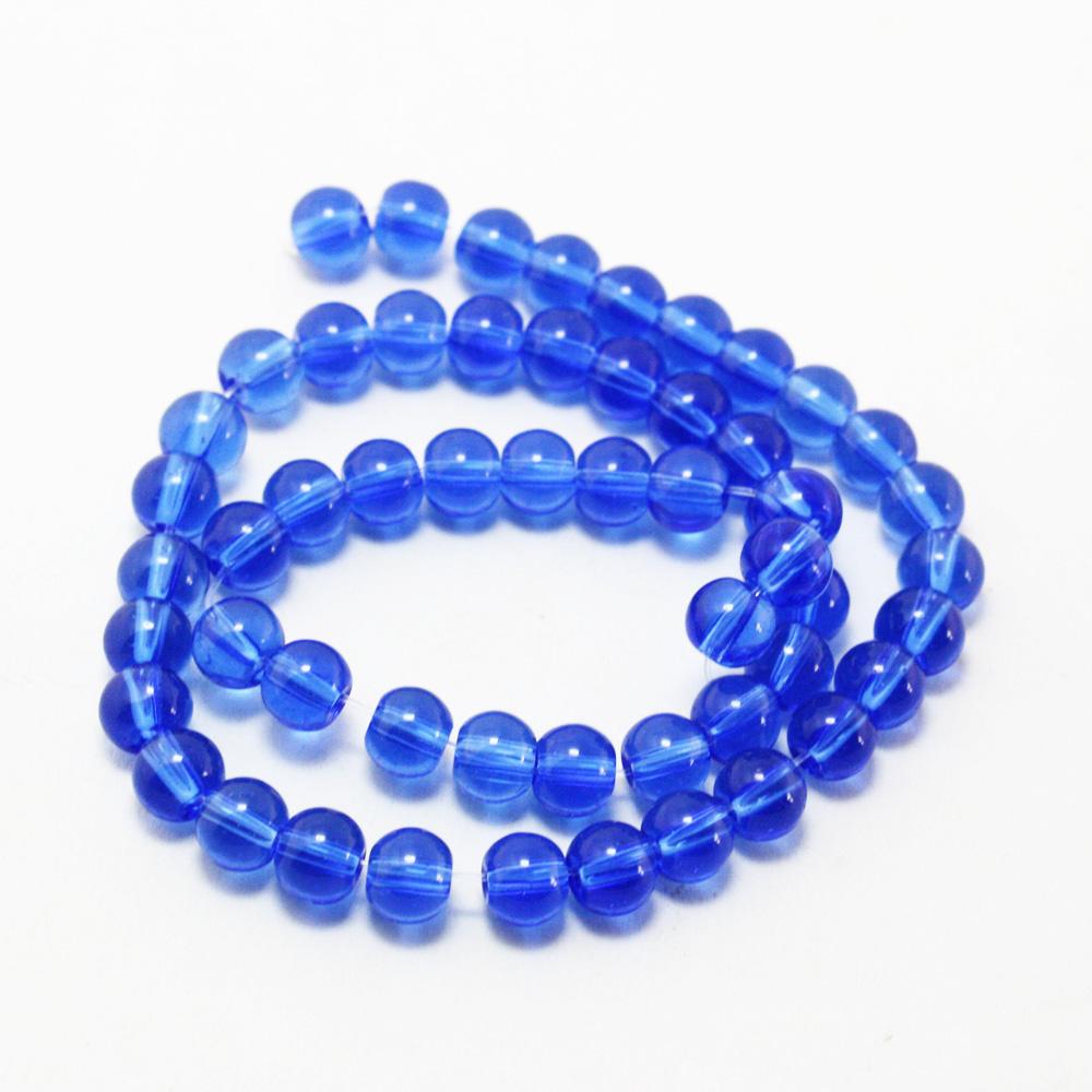 

29-75шт стеклянные круглые бусины для изготовления ювелирных изделий DIY браслет-ожерелье 6mm 52pcs