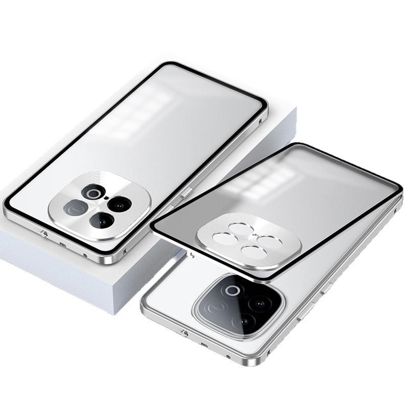 Snap-Button Metal Phone Case for IQOO Z10 Turbo/Pro & Y300GT Z10Turbo