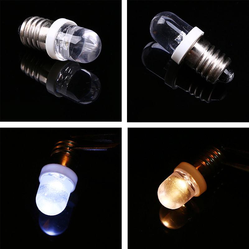 E10 Light Bulbs Dc 6/12/24v Led Screw Base Indicator Bulb Mini Warning Signal Lamp