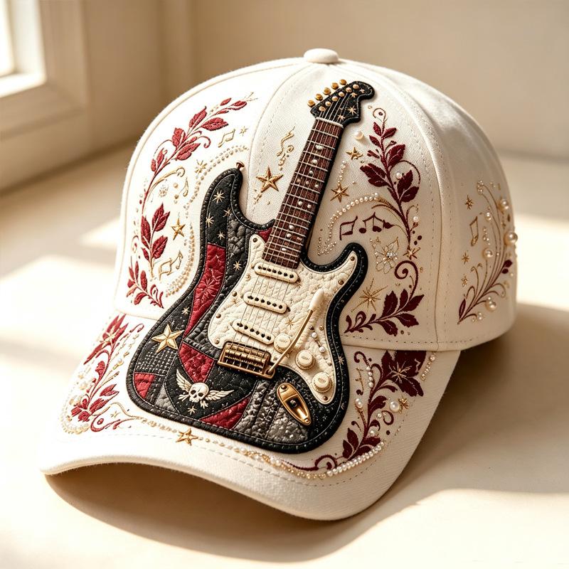 Fashion New 1D Digital Printed Musical Instrument Baseball Cap Morning Garden Adult Cap Cap
