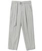 COSTUME O’CLOCK Belt One-Pleat Balloon Fit Crop Slacks Rn.Greybeige Coospt174Rngbeige