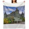Inveraray Castle, Argyll, Scotland Throw Blanket Quilt Soft Plush Plaid Luxury Designer Flannel Blankets