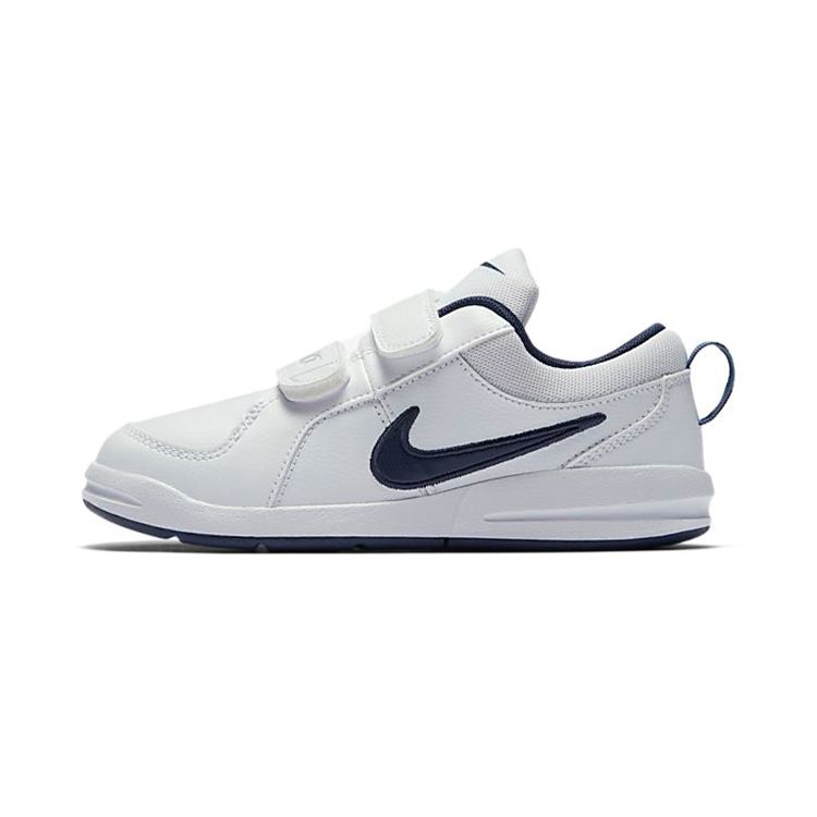 Nike Pico Velcro Comfortable Non-Slip Shock Absorbing Wear-Resistant Breathable Low-Top Casual Shoes Kids Sneaker White Black 454500-101