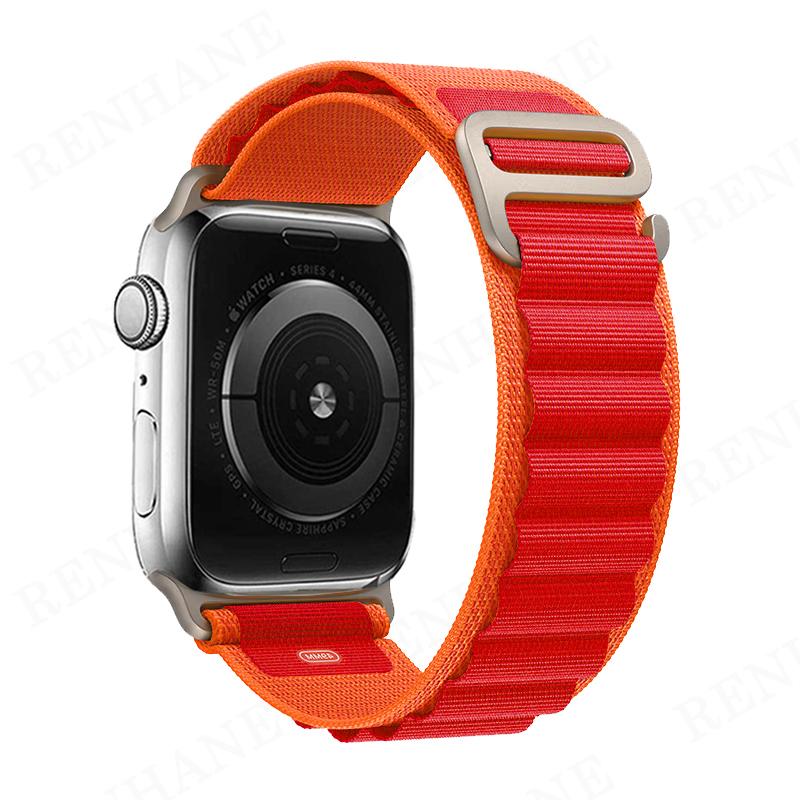 Alpine Loop Nylon Band for Apple Watch Strap 49mm 45mm 41mm 44mm 40mm 42mm 38mm Metal G-Hook Bracelet IWatch Ultra 34 5 SE 6 7 8 Strap