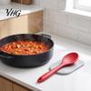 Multifunctional Serving Spoons Silicone Spoon, Heat Resistant Non-stick Kitchen Utensil, Flexible Soup Ladle Ergonomic Anti-slip Handle Kitchenware