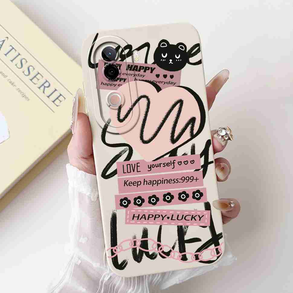 Flower Cover For Vivo V40e Case Soft Silicone Phone Back Cover Casing For Vivo V 40e V40e 4G V2403 Coque TPU Fundas