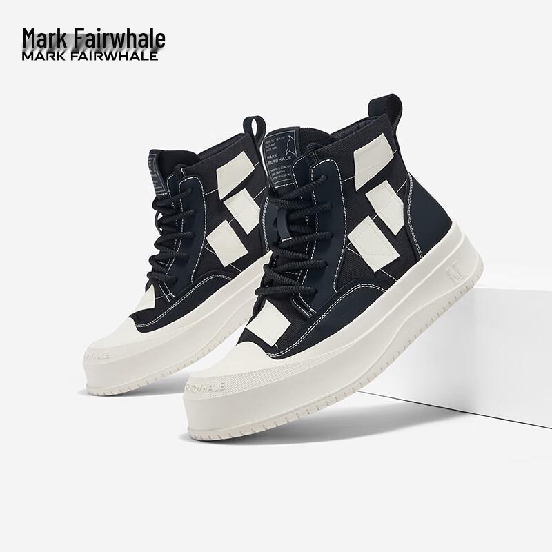 Mark Fairwhale Men s High-Top Casual Canvas Shoes 40