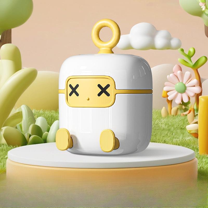 

Мультяшный робот моющийся ролик для удаления ворса портативная роликовая щетка бытовой ролик для удаления волос средство для удаления ворса жёлтый/белый