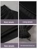 2025 Fall/Winter Layered Woolen Flare A-Line Skirt - Slimming, High-Waist, Long Design