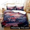 G-Gawr Gura Reflect Fanart holoMyth Bedding Set Duvet Cover Bed Set Quilt Pillowcase Comforter king Queen Size Boys Adult 025