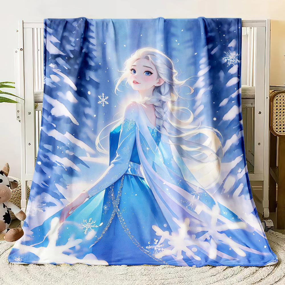 Cartoon Frozen soft Blankets blankets fluffy flannel thin Blanket Picnic Sofa Family Bedroom Children's Room custom blanket