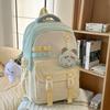 Schoolbag: Japanese soft milky healing style, fresh collegiate backpack, student, girl, weekend short trip backpack