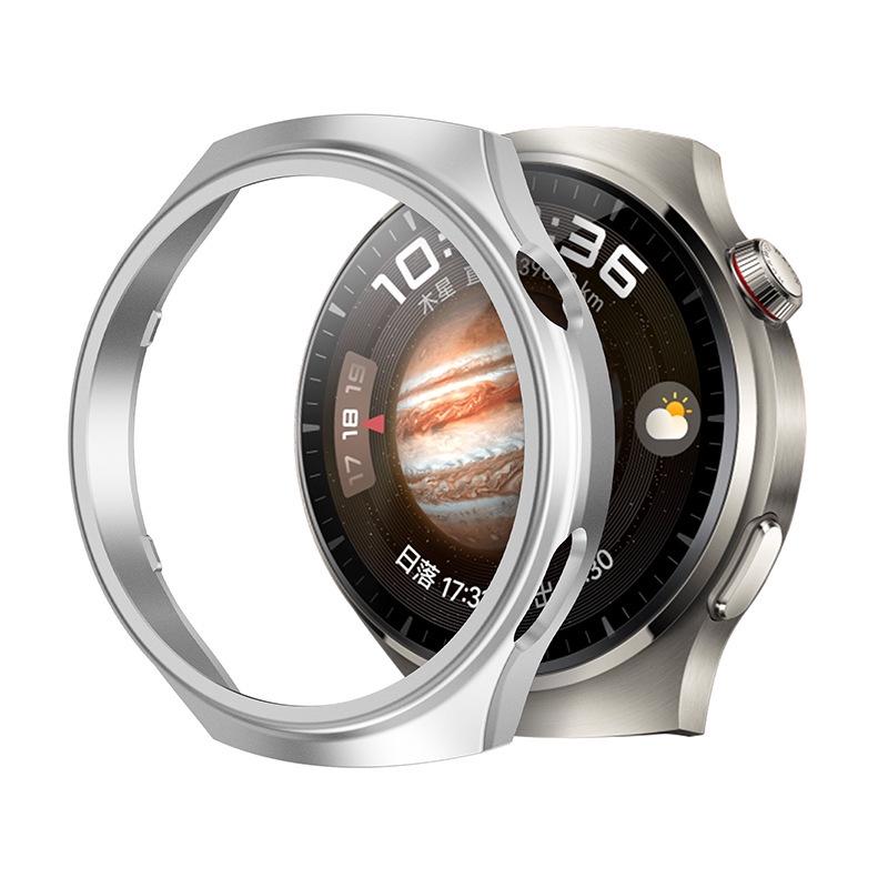 Защитный титановый чехол Mars для Huawei Watch4Pro - Твердый ПК-чехол для версии Space Exploration Silver