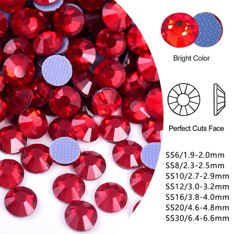 Imitation Austrian Hot Diamond Manicure Glass Flat Bottom Drill Adhesive Rhinestone Diy Clothing Accessories Hot Melt Adhesive Bottom Drill