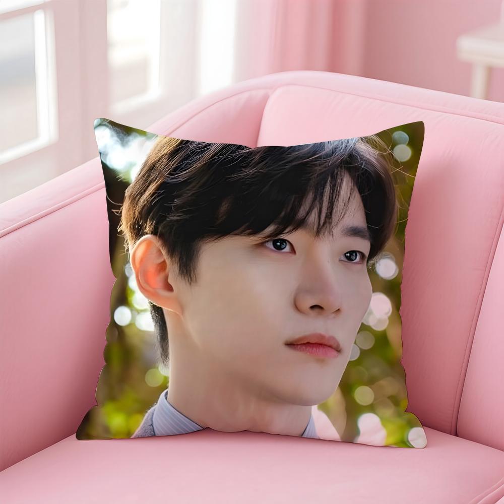 singer charismatic JJunho Cushion Cover Pillow Case Soft Skin Friendly Fabric Concealed Zipper