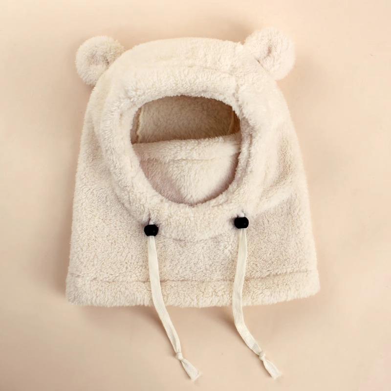 Children's Hats Velvet Ear-Protecting Scarves Boys Autumn Winter One-Piece Hats