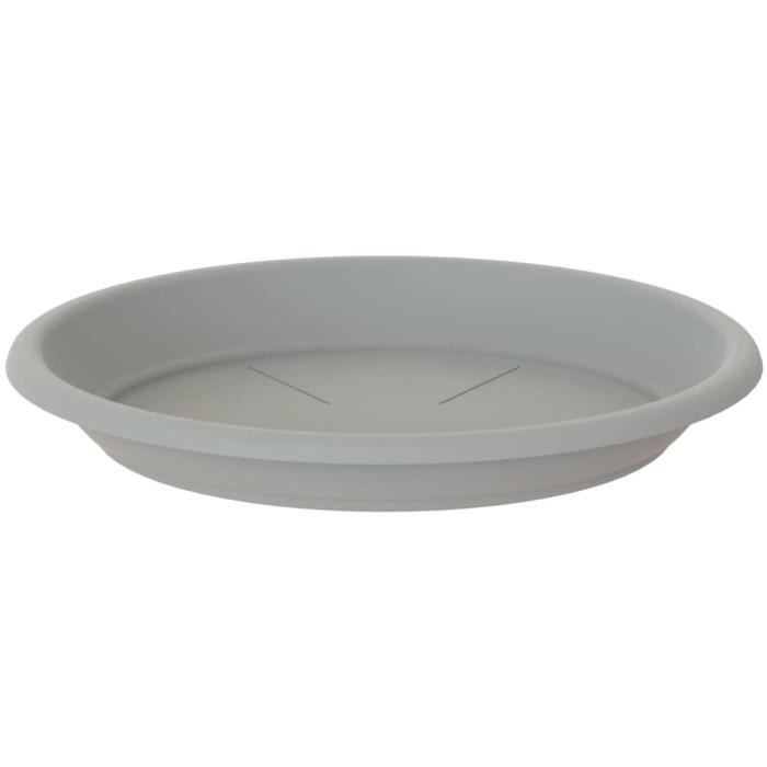 SOUCOUPE RONDE 30CM GRIS CLAIR