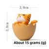 Eggshell Cute Cartoon Cat Mini Model Ornament For Landscape Prop Decoration