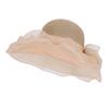 Summer hollow breathable sun protection hat, women's mesh bow fisherman hat, large brim sun hat