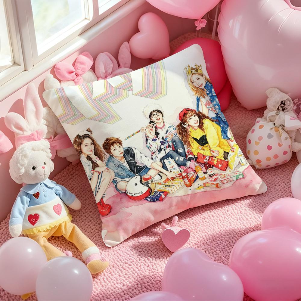 Kpop Ff(x) Cushion Cover Pattern Printed Pillowcase for Living Room Sofa Cushion Cover Bedroom Decor