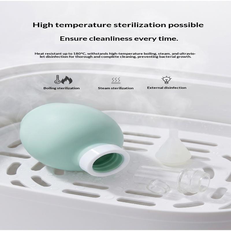 Soft Nasal Aspirator For Baby Anti-Back Flow Nose Sucker Born Vacuum Nose Cleaner Silicone Baby Safety Care Diagnostic-Tool